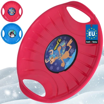 Sáně na sjíždění po sněhu růžové modré 60 cm sada 2 ks.