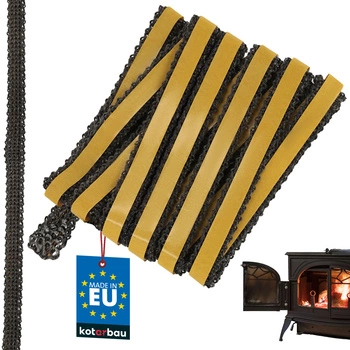 Samolepicí páska na těsnění krbu a kamen 12x3 mm 2,5 m