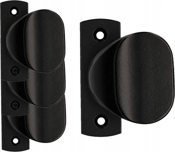 Držadlo dveří sada 65 pro dveře branku - 4 ks - Barva černá