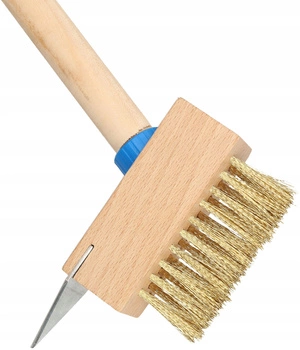 Drátěná škrabka na dlažbu s rukojetí kotarbau hnědá