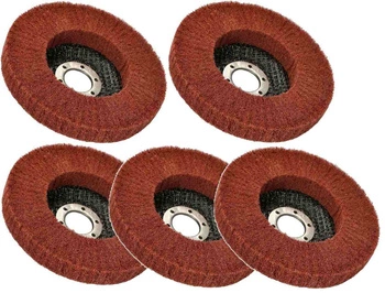 Čisticí kolečko z měkkého rouna 125x22,5 mm - 5 ks.