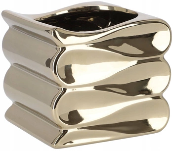 Keramický hrnec ochranný hrnec 13 cm zlatý kotarbau