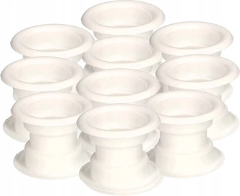 Tulej do dveří ventilační tulejka - 10 ks - Barva bílá