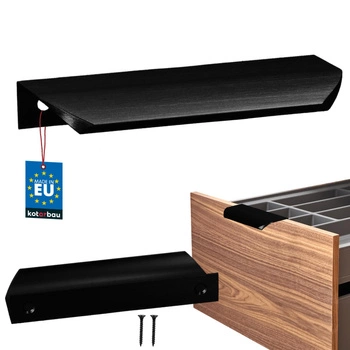 Uchyt nábytkový hliníkový černý mat 96/116 mm