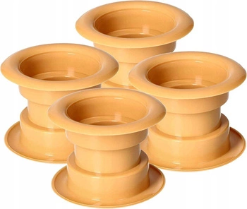 Dveřní větrací objímka - 4 ks.