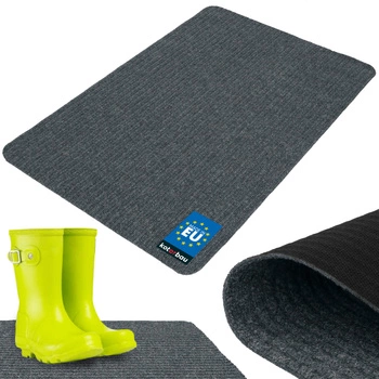 Rohožka na boty savá protiskluzová kobereček rohož šedá 100x66 cm