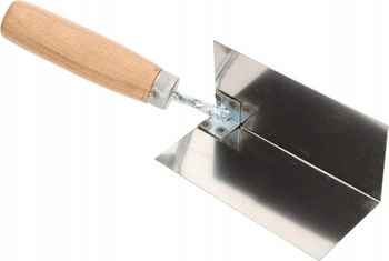 Úhlová stěrka z nerezové oceli 128x60mm