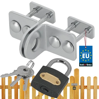 Šustění visací zámek na dveře brány stříbrný 30 mm