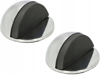 Samolepicí odrazník na dveře stoper 45 mm - 2 ks - Barva chrom