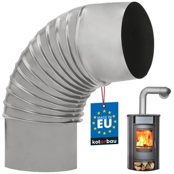 Koleno pro odvod spalin od sporáku ø140 žáruvzdorné