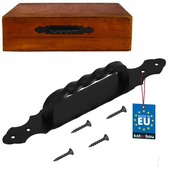 Antaba kovaná klika dveří černá 290 mm