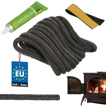 Příze na těsnění krbu a kamen + lepidlo 9 mm 2,5 m