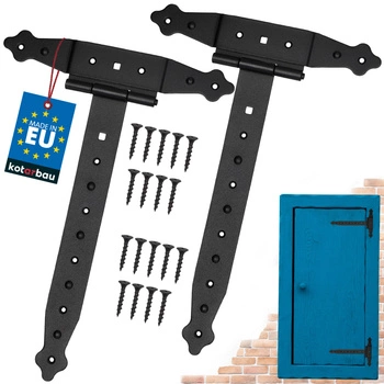 Závěs altánku křížový černý 300 mm sada 2 ks.