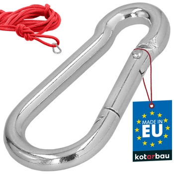Hasičský karabina pro houpačky lana sítě kovová 50 mm