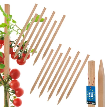 Dřevěné kůly na rajčata zeleninu zahradní podpěry 25 cm sada 15 ks.