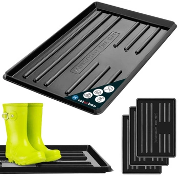 Odkapávač na obuv 60x40 cm sada 3 ks – Barva černá