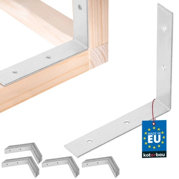 Tesařský úhelník nerezový pozinkovaný 100x100x20 mm sada 50 ks.