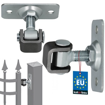 Nastavitelný šroubovací závěs křídlových dveří m12