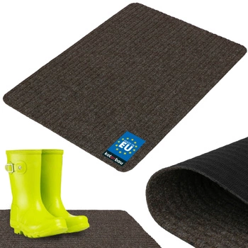 Rohožka na boty savá protiskluzová kobereček rohož hnědá 70x50 cm