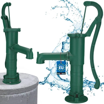 Zahradní ruční pumpa habešská na vodu litinová 65 cm