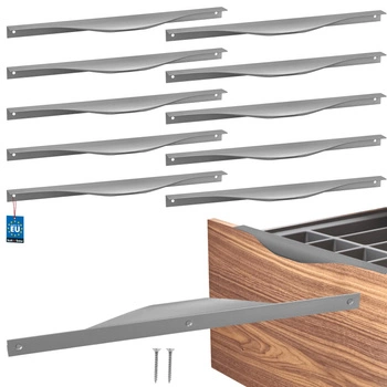 Uchyt nábytkový hliníkový stříbrný 320/340 mm sada 10 ks.