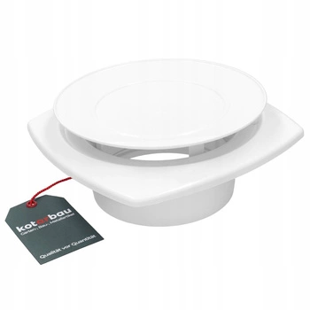 Ventilátor přiváděného vzduchu bílý 125 plast