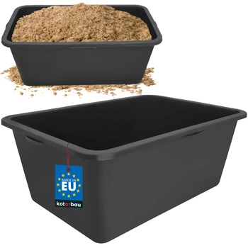Stavební zásobník 80 l mísa na maltu kalfas černá kotarbau