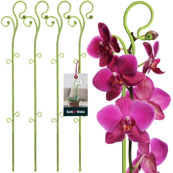 Plastová podpora rostlin zelená 58 cm sada 4 ks.