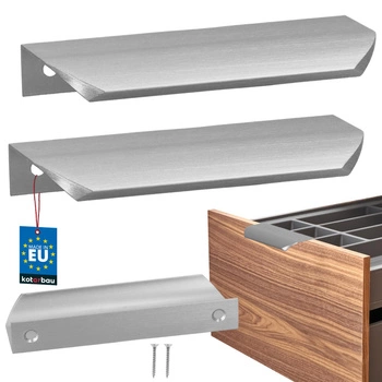 Uchyt nábytkový hliníkový stříbrný 96/116 mm sada 2 ks.