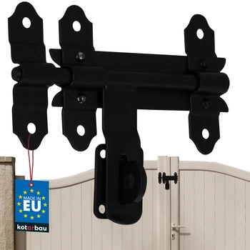 Šroub brány garážových vrat ocelový černý 150 mm