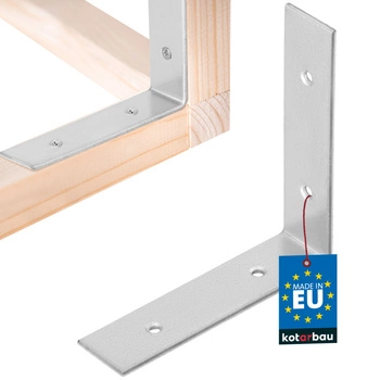 Tesařský úhelník nerezový pozinkovaný 80x80x20 mm