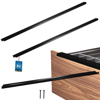 Uchyt nábytkový hliníkový černý mat 780/800 mm sada 2 ks.