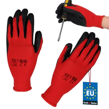 Pracovní rukavice dragon protiskluzové potažené latexem velikost 7