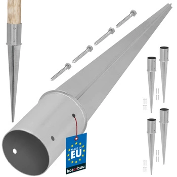 Základ sloupku kulatá bušitelný  fi 100 mm sada 4 ks.