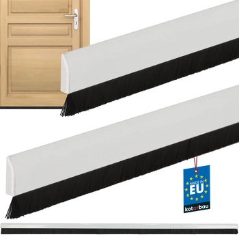Těsnicí lišta pod dveře bílá 25 mm 1 m sada 2 ks.