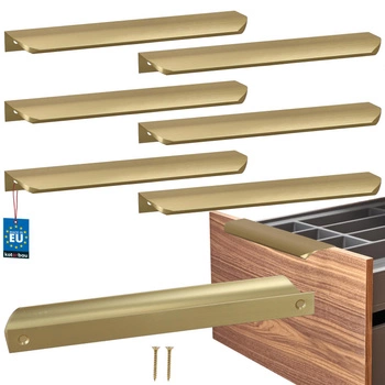 Uchyt nábytkový hliníkový zlatý mat 192/212 mm sada 6 ks.