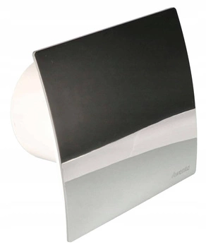 Domácí koupelnový ventilátor fi 100mm panel chrom