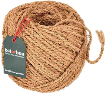 Kokosová šňůra přírodní 100m provazové vlákno škrabadlo