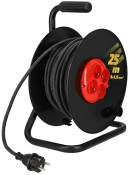 Naviják prodlužovacího kabelu 3x1,5 konstrukce z/u 25m kotarbau