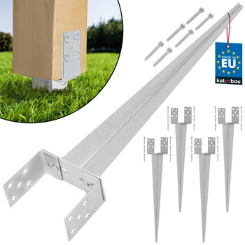 Základna sloupu nastavitelná zarážecí 0-160 mm sada 4 ks.