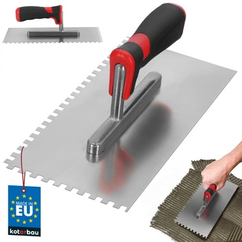 Nerezové hladítko 270 mm se zářezy 6 mm lepidlo na dlaždice