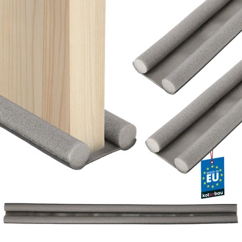 Těsnění z pěny pod dveře 30 mm 95 cm šedé sada 2 ks