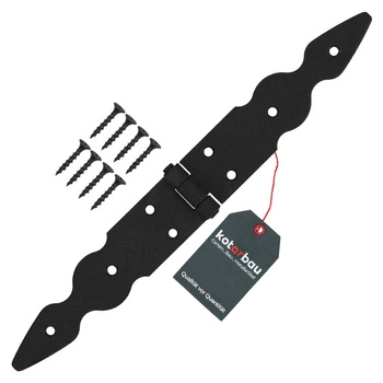 Ozdobný pant pro okna dveře altány 150x150x35 mm - Barva černá