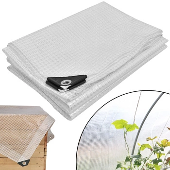 Ochranná plachta silná silná průhledná skleníková 120 g/m2 4x5 m