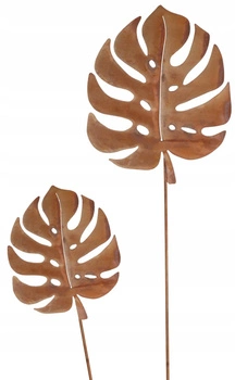 Sada figurek kované zahradní ozdoby rezavé