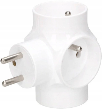 Zlodějský rozbočovač 3 uzemňovací zásuvky