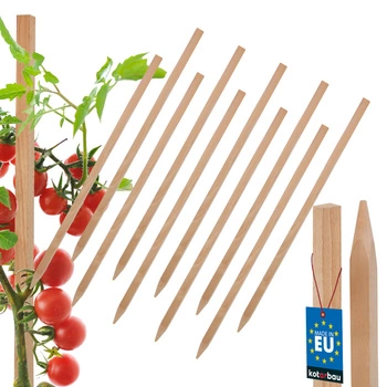 Dřevěné kůly na rajčata zeleninu zahradní podpěry 40 cm sada 10 ks.