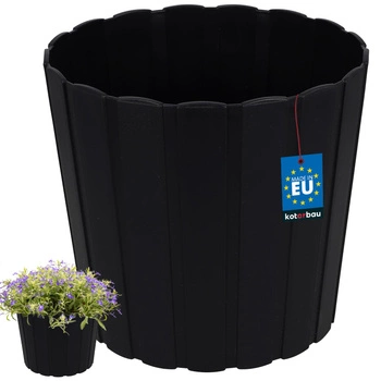 Květináč plastový antracit 20x18 cm
