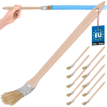 Plochý zahnutý kartáč na radiátory malý úzký 25 mm sada 10 ks.