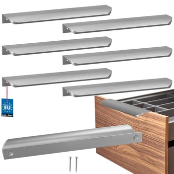 Uchyt nábytkový hliníkový stříbrný 192/212 mm sada 6 ks.